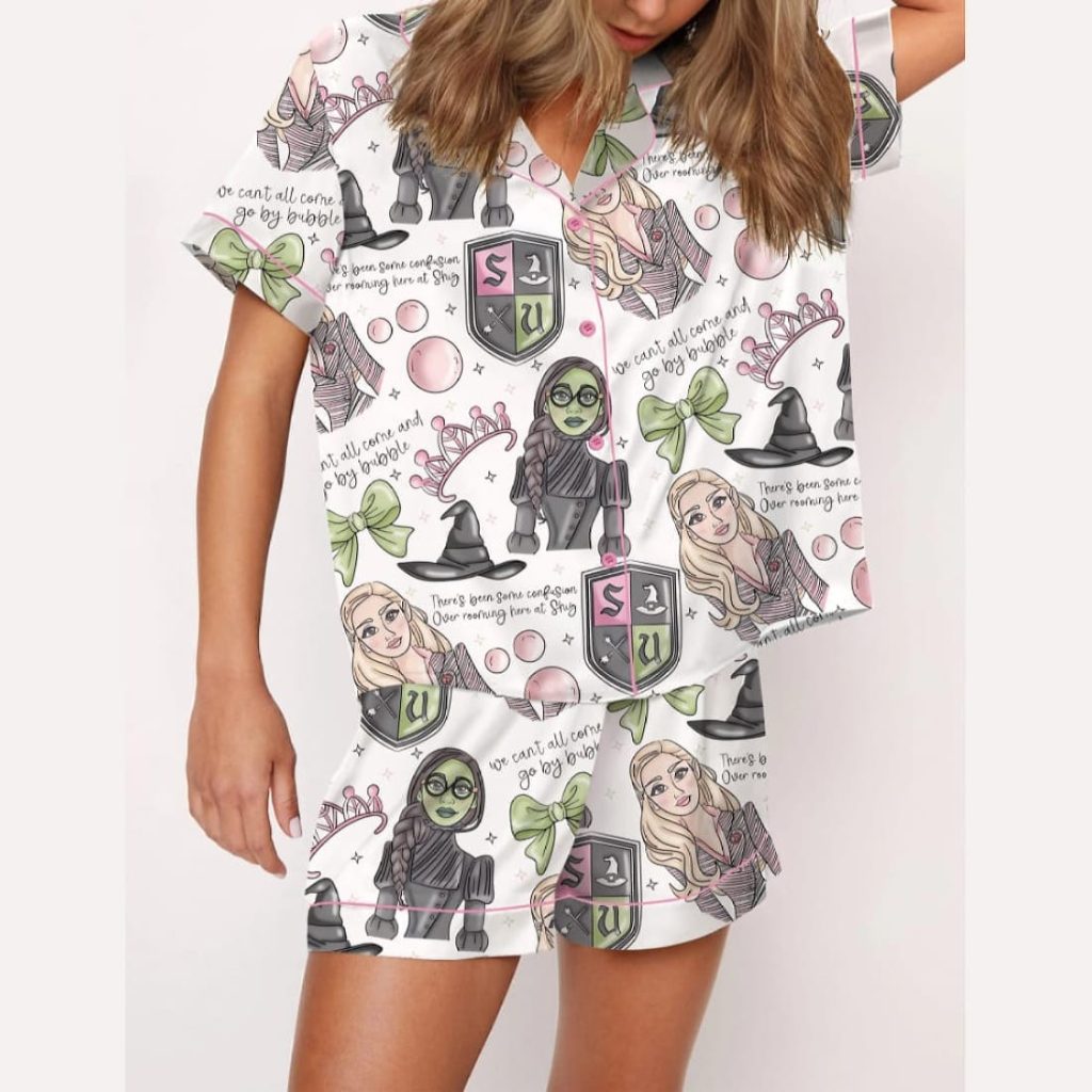 Wicked Fan Satin Pajama Set