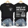 Women’s Gulf Of Mexico Printed V Neck T-Shirt