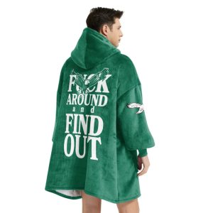 Bird Gang Fuck Around And Find Out Philadelphia Football Unisex Blanket Hoodie2