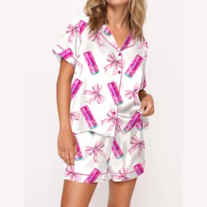 Coquette Energy Drinks Satin Pajama Set