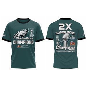 Eagles 2X Super Bowl Champions Shirt