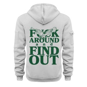 Bird Gang Fuck Around And Find Out Philadelphia Football Quater Zip Hoodie2