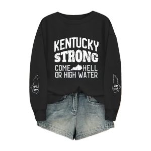 Womens Kentucky Flooding 2025 Unsinkable Casual Sweatshirt1