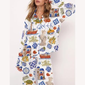 Greece Satin Pajama Set2