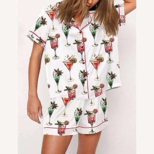 Christmas Cocktail Pajama Set2