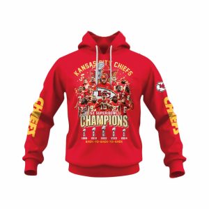 Kc Chiefs 5X Super Bowl Champions Hoodie Set