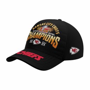 Chiefs 5X Super Bowl Champions Hoodie Joggers Cap2