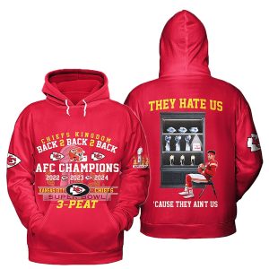 Chiefs Back 2 Back 2 Back AFC Super Bowl Champions 3 Peat Shirt2