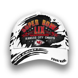 Personalized KC Chiefs Super Bowl LIX Classic Cap