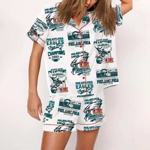 Eagles Super Bowl Champions 2025 Pajama Set