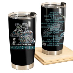 Eagles Super Bowl LIX Champions Tumbler for Fans Tumbler