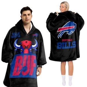 Bills Mafia Football Unisex Blanket Hoodie 2