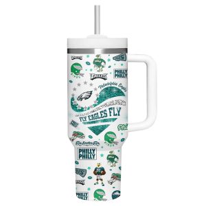 Just A Girl Who Loves Her Eagles Fly Eagles Fly Tumbler 3