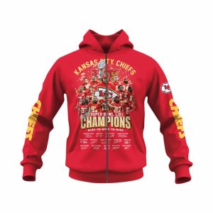 Chiefs Super Bowl 2025 Champions Signature 3D Hoodie1