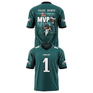 Eagles Super Bowl LIX MVP Jalen Hurts Jersey