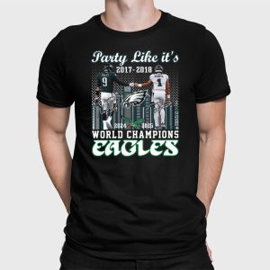 Party Like Its 2017 2018 World Champions Eagles Shirt 2