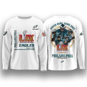 Eagles Super Bowl LIX Game 2025 LIX Bound 3D Sweatshirt1