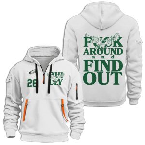 Bird Gang Fuck Around And Find Out Philadelphia Football Quater Zip Hoodie