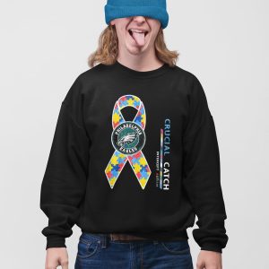 Eagles Crucial Catch Intercept Autism Shirt 3