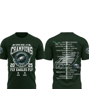 Super Bowl LIX Champions 2025 Fly Eagles Fly Shirt