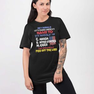 Hey Donald Lets Change Americas Name To The Republic Of CUM Shirt 4