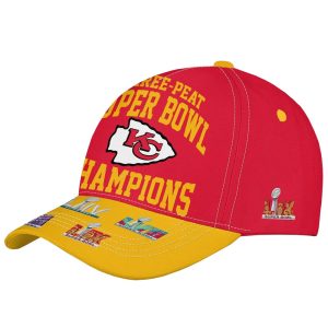 Three Peat Super Bowl Chiefs Champion 2025 Hat 2