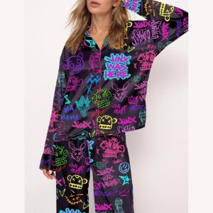 Jinx Graffiti Satin Pajama Set