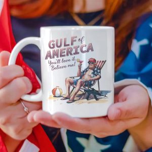 Donald Trump Chilly Gulf of America Ocean White Mug3