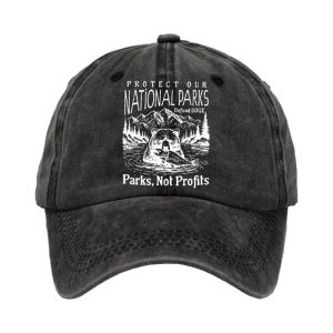 Protect Our National Parks Dufund DOGE Parks Not Profits Baseball Cap1