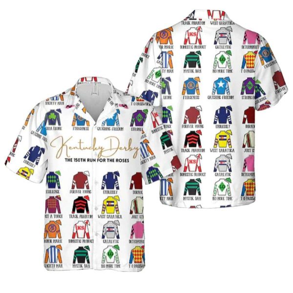 2025 Kentucky Derby Jockey Silks Hawaiian Shirt