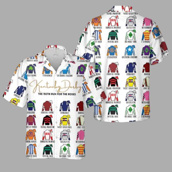 2025 Kentucky Derby Jockey Silks Hawaiian Shirt