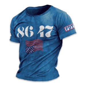 Anti Trump America 86 47 FDT Print T Shirt
