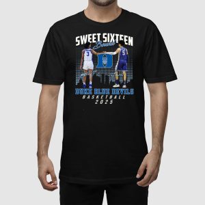 Ashlon Jackson Tyrese Proctor Sweet Sixteen Bound Duke Basketball 2025 Shirt 2