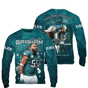 Brandon Graham 15 Seasons Of Greatness 3D Shirt1