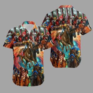 Horse Racing Kentucky Derby Hawaiian Shirt1