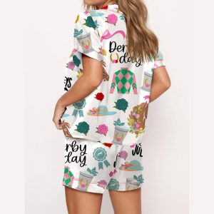 Kentucky Derby Satin Pajama Set1