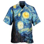 Amazing Starry Night Colorful Hawaiian Shirt