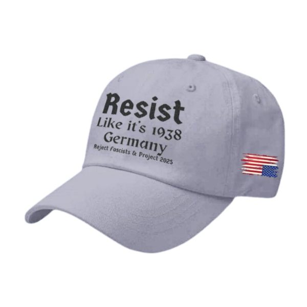 America Resist Like It’s 1938 Germany Reject Fascism And Project 2025 Print Baseball Cap