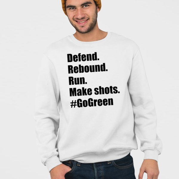 Andrew Cumbow Defend Rebound Run Make Shots #Gogreen Shirt