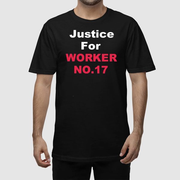 Arkadiy Telegin Justice For Worker 17 Shirt