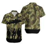 Army Camo Hawaiian Shirt