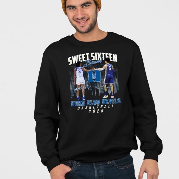 Ashlon Jackson Tyrese Proctor Sweet Sixteen Bound Duke Basketball 2025 Shirt