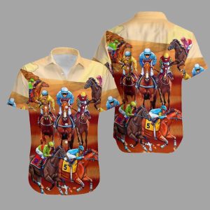 Kentucky Derby Festival Horse Racing Hawaiian Shirt1