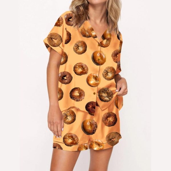 Bagel Satin Pajama Set