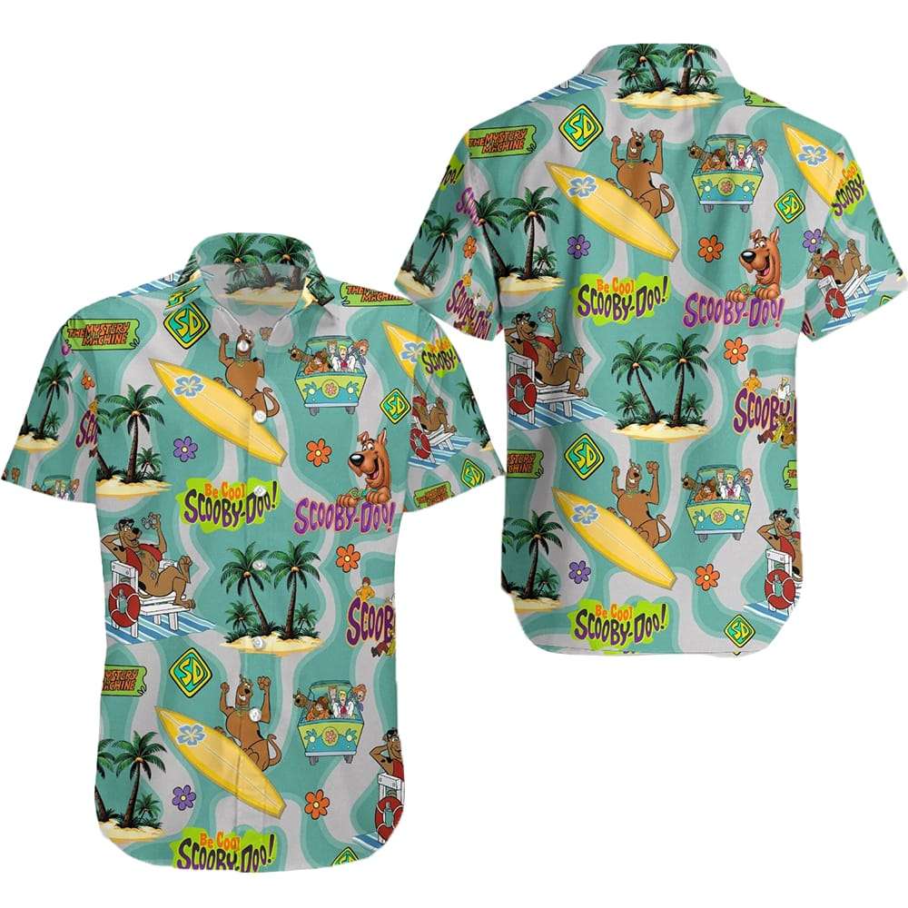 Be Cool Scooby Doo Hawaiian Shirt Be Cool Scooby Doo Hawaiian Shirt
