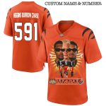 Bengals Higgins Burrow Chase Who Dey Football Jersey