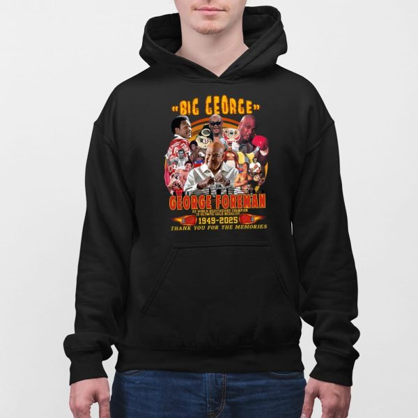 Big George Foreman 1949-2025 Thank You For The Memories Shirt