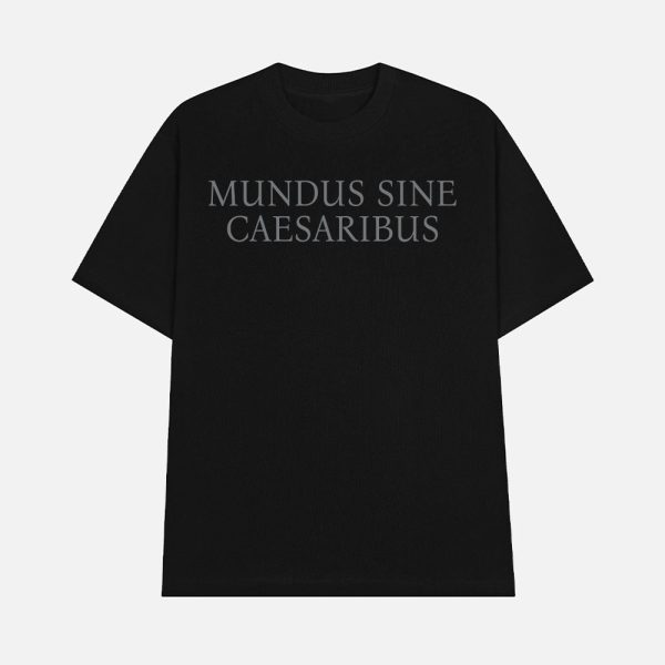 Bluesky CEO Jay Graber Wearing Mundus Sine Caesaribus Shirt