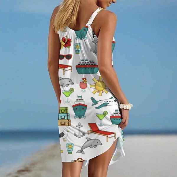 Bon Voyage Cruise Strap Beach Dress