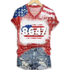 8647 American Flag Trump 3D Shirt